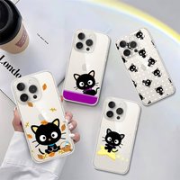 Lovely C-Chococat Phone Case Luxury Soft Transparent Case For IPhone 17 16 15 14 13 12 11 Pro Max Mini Bumper Cover Case