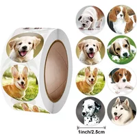 50-500pcs Kids Reward sticker puppy dog Pattern encouragement stickers for Teachers Cute Animals Stickers Stationery Stickers