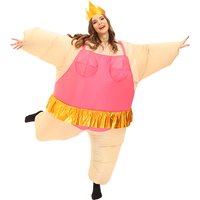 Adult Inflatable Ballet Clowns Costume Fit For Halloween Carnival Party Performance Funny Joker Costume For Men Women