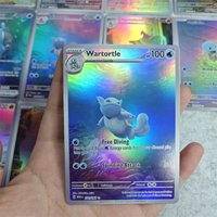 151 Pocket Monster Cards Laser Acg Game Fight Collection Bulbasaur Transaction Anime Characters Rayquaza Replica Card Toy Gift