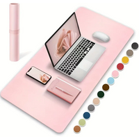 1 Pc Large Size 60*30cm Office Desk Protector Mat PU Leather Waterproof Mouse Pad Desktop Keyboard Desk Pad Gaming Mousepad 2025