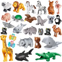 26 teile/satz Große Größe Figur Tiere Block Bauernhof Serie Große Bausteine Tiere Serie Spielzeug Für Kinder Kinder Party Geschenk