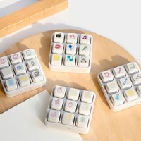 1Set(9pcs) Colorful Cute Cartoon Decorative Stamp Set Kawaii Journal Stamps for Scrapbooking Diary Planner Notebook Craft School