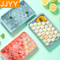 High-Quality PP Plastic Ice Cube Mold 18/33 Grid Geometric Tray for Parties Home Entertainment Gifts Kitchen Use