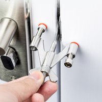 Stainless Steel Travel Locks Smooth Surface Burr-free Door Lock Suitable for Home Dorm Hotel