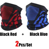 2Pcs/Set Unisex Winter Warm Skiing Mask Elastic Breathable Outdoor Sports Running Fishing Multi-Functional Neck Warmer Headscarf