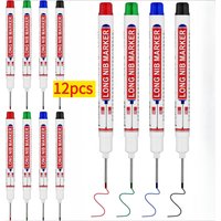 Long Head Deep Hole Marker, 20 mm Long Nose Nib Deep Reach Metal Marking Pen, Quick-drying Waterproof Permanent Pens