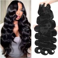 30 32 Inch Body Wave Bundles 100% Human Hair Brazilian Virgin Weave Hair 3 4 Pcs Unprocessed 16A Wet And Wavy Bundles Raw Hair Extensions