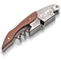 Professional Waiters Corkscrew,Wine Key with Ergonomic Wood Grip, Beer Bottle Opener, and Foil Cutter