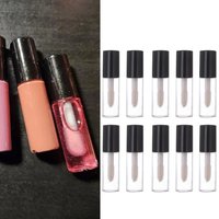 Empty Lip Gloss Tube Plastic Refillable Bottles 10pcs/5pcs Liquid Lipstick Container Lipgloss Mini Sample Bottle