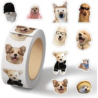 100-500pcs Funny Cartoon Dog Meme Stickers Decals Graffiti Phone Case Skateboard Car Kawaii Decals Children Reward Stickers