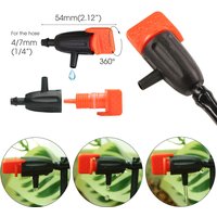 10/20pcs Garden Adjustable Dripper 1/4" Micro Drip Irrigation Emitter for Bonsai Potted Lawn 4/7mm Watering Hose Sprinklers Tool