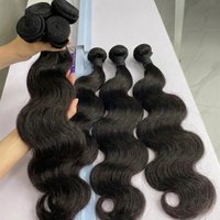 26 28 30 Inch Body Wave Human Hair Bundles Raw Unprocessed Human Hair Extensions Peruvian Water Wave 1 3 4 Bundles Double Weft Bulk Braiding Hair