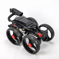 Cheap Portable Moving Golf Trolley Push Cart 4 Wheel Folding Golf Trolley