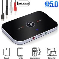 Wireless 2in1 Aux Audio Adapter Bluetooth 5.0 Transmitter Receiver Transmitter TV Headphones for B6 Audio Receivers