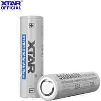 AliExpress XTAR 4/8PCS 3.6V 21700 5000mAh RAW Rechargeable Li-ion Battery (Without Protection Circuit Board) 15A Discharge 500+ Cycle