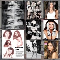 Adriana Lima Model Poster HD PVC Wall Art - Waterproof Self Adhesive Mildew Resistant For Home Office Bar