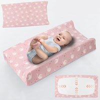 Pure Cotton Baby Changing Pad Cover Reusable Printing Baby Diaper Table Pad Case 8040cm Baby Breathable Diaper Pad Sheets Cover