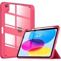 For iPad A16 11th 10th Generation 2025 2022 Case with Pencil Holder Hybrid Slim Tri-fold Stand Shockproof Protective Cover