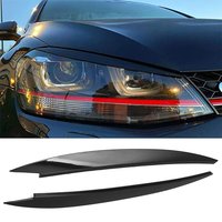For VW For Golf 7 For M K 7 Auto Head Light Lamp Eyelids Eyebrow Headlight Decoration Car Styling Trim Accessories