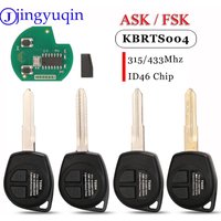 jingyuqin ASK/FSK KBRTS004 2Buttons Car Remote Key 315Mhz/ 433Mhz ID46 Chip For Suzuki Swift Sx4 Alto Vitara Ignis Jimny Splash