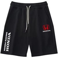 AliExpress 2025 Summer New Cycling Sweatpants Trendy Sweatpants Honda Men's and Women's Shorts Motorcycle Enthusiasts Five-point Shorts HRC