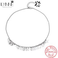 Hot Sale Fashion 925 Sterling Silver Leaf Tassel Pendants Anklets Bohemian Women Jewelry Gift Summer Beach Foot Chain Bracelet