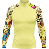 Men Swimsuit Swimming T-shirt Beach UV Protection Swimwear Rash Guard Long Sleeve Surfing Diving Swimsuit Surf Wetsuits