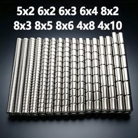 5x2 6x2 6x3 6x4 8x2mm Magnet N35 NdfeB Permanent Magnetic 8x3 8x5 8x6 4x8 4x10mm Accessory 20-200pcs Round Neodymium Magnet
