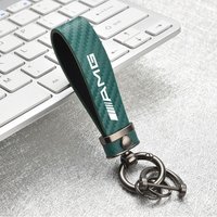 Car Keychain Ring Leather Zinc Alloy Key Chain for Mercedes Benz A B C S Class AMG GLA CLA GLC W176 W221 W204 W222 Accessorie