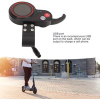 Electric Scooter Display Panel 6 Pin Easy To Install Electric Scooter LCD Display Panel Back USB Port For M4 Electric Scooter