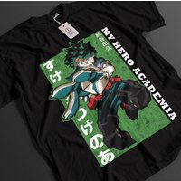 My Hero Academia Shirt Deku Tshirt Bakugo All Might Top Todoroki MHA Unisex Tee