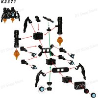 Anime Spider Speakerman Black Red Action Figures Model Splicing Building Blocks Children's Christmas Gifts KDL858