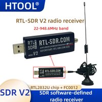 SDR Software-Defined Radio Receiver RTL-SDR V2 RTL2832U equipped with FC0012 tuner, 22-948.6MHz band SMA software-defined radio