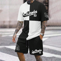 3D Print Sport Quick-dry Breathable Men T-Shirt Shorts Pants Basketball Soccer Jersey Outdoor Street Casual Loose Set Summer Top