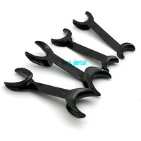 4Pcs Dental Double-headed T-Shape Intraoral Cheek Lip Retractor Opener Black