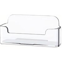 Transparent plastic business card holder, acrylic business card display stand, 30-40 business cards
