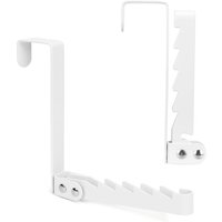 Collapsible Hooks Over-Door Coat Rack Creative Space-Saving Drying Laundry Rack Rustproof 6 Groves Door Organizer Rack Apartment
