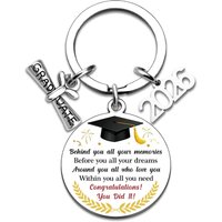 Class of 2026 Graduation Keychain – Gift for Girls Boys Him Her, High School College Essential, Graduation Keyring for Women Men