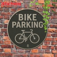 AliExpress CIFBUY Vintage 8x8 Inch Metal Tin Sign Bike Parking Decor Industrial Garage Wall Art