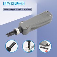 Impact Punch Down Tool 110/88 Blade Network Cable Wire Cutter Terminal Seating Punch Down Tool for Ethernet RJ45 Cat5e Cat6