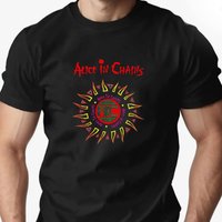 Men's Cotton T-Shirt, Alice in Chains Summer Round Neck Short Sleeve Graphic Breathable Fashion Casual T-Shirt