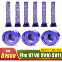 HEPA Filters for Dyson V7 V8 SV10 SV11 Cordless Vacuum, HEPA Post-Filter & Pre-Filter Spare Replacement Parts