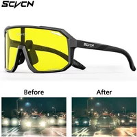 AliExpress SCVCN Night Vision Glasses Cycling Glasses Driving Eyewear Fashion Polarized Sunglasses Y2K UV400 Eyeglasses Mtb Goggles Man