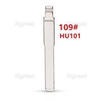 10pcs/lot 109# HU101 KD Key Blade Blank Metal Uncut Flip Remote Car Key Blade for Ford Flip Key Remotes