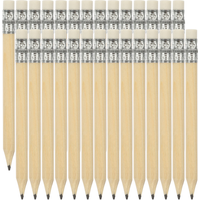 100 Pcs Mini Golf Portable iginal Wood Color Short Writing Sketching Wooden Pencils Student Office Supplies With Eraser