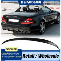R230 Boot Spoiler Fits 2006-2012 Benz R230 SL-Class AMG Style Carbon Fiber Or FRP Rear Trunk Spoiler SL350 SL500 SL55 SL63