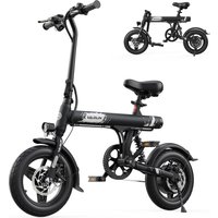 AliExpress VARUN C14-1 Folding ebike 36V280.8WH Battery Electric Bike 350W City Ebike 14 inch tire commuter E-bike