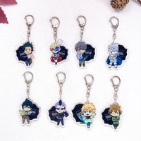 1/11Pcs Anime Figures Black Clover Keychain Accessories Acrylic Cute Charms Pendant For Bag Funny Key Holder Backpack Decoration