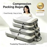 Cubes d'emballage à Compression pour valises, accessoires de voyage, organisateurs d'emballage extensibles, Cubes d'organisation de voyage légers